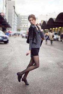 超模的街拍生活照